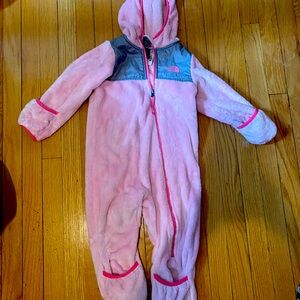 Toddler North Face full body outdoor onesie